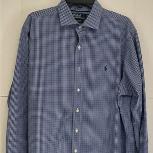 Ralph Lauren Blue Casual Button Down Shirt